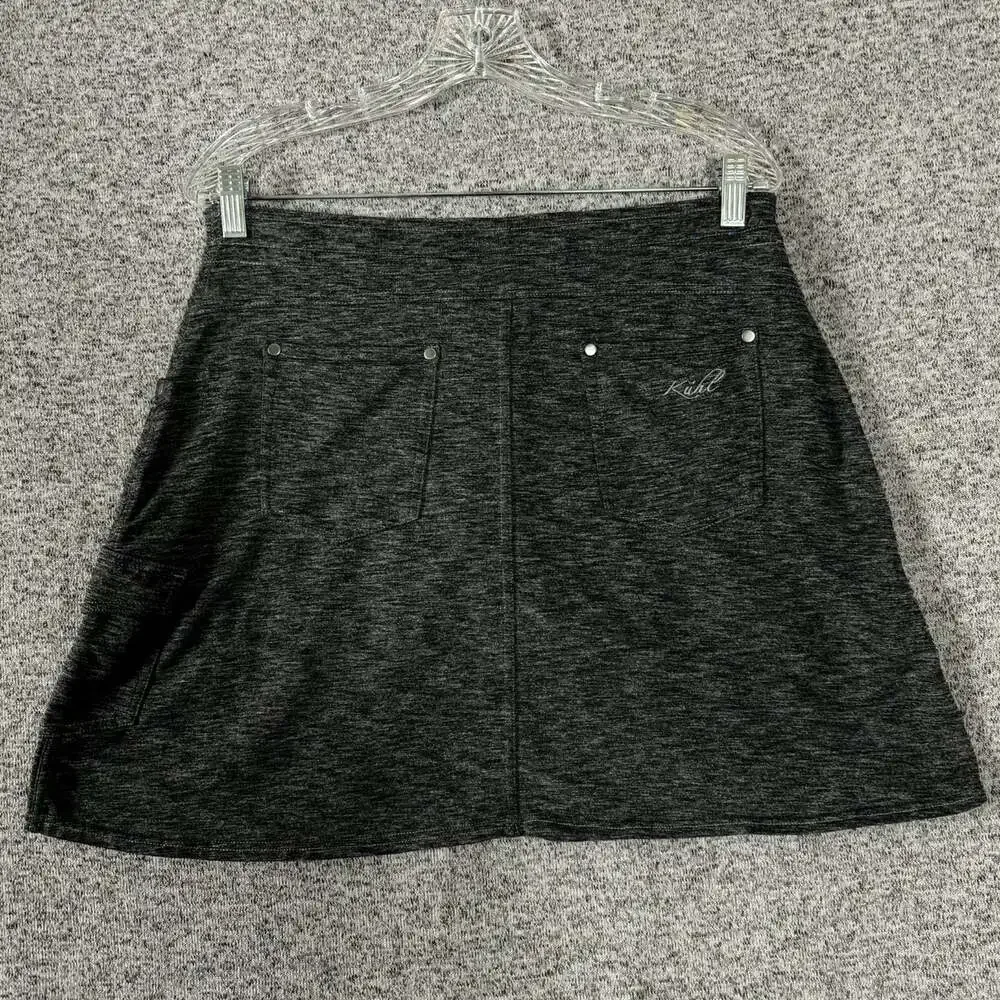 Kuhl Women's Size Medium Gray Nylon A-Line Lined Skort